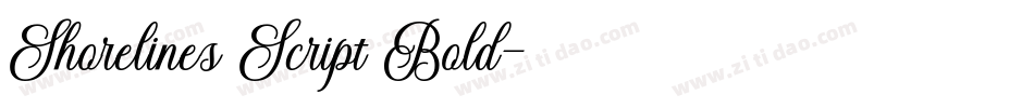 Shorelines Script Bold字体转换